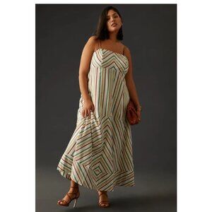 Maeve Multicolor Striped Maxi Dress